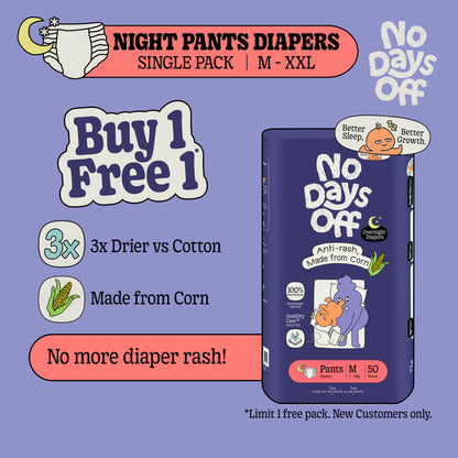 Anti-Rash Overnight 🌙 Pants Diapers 🌽