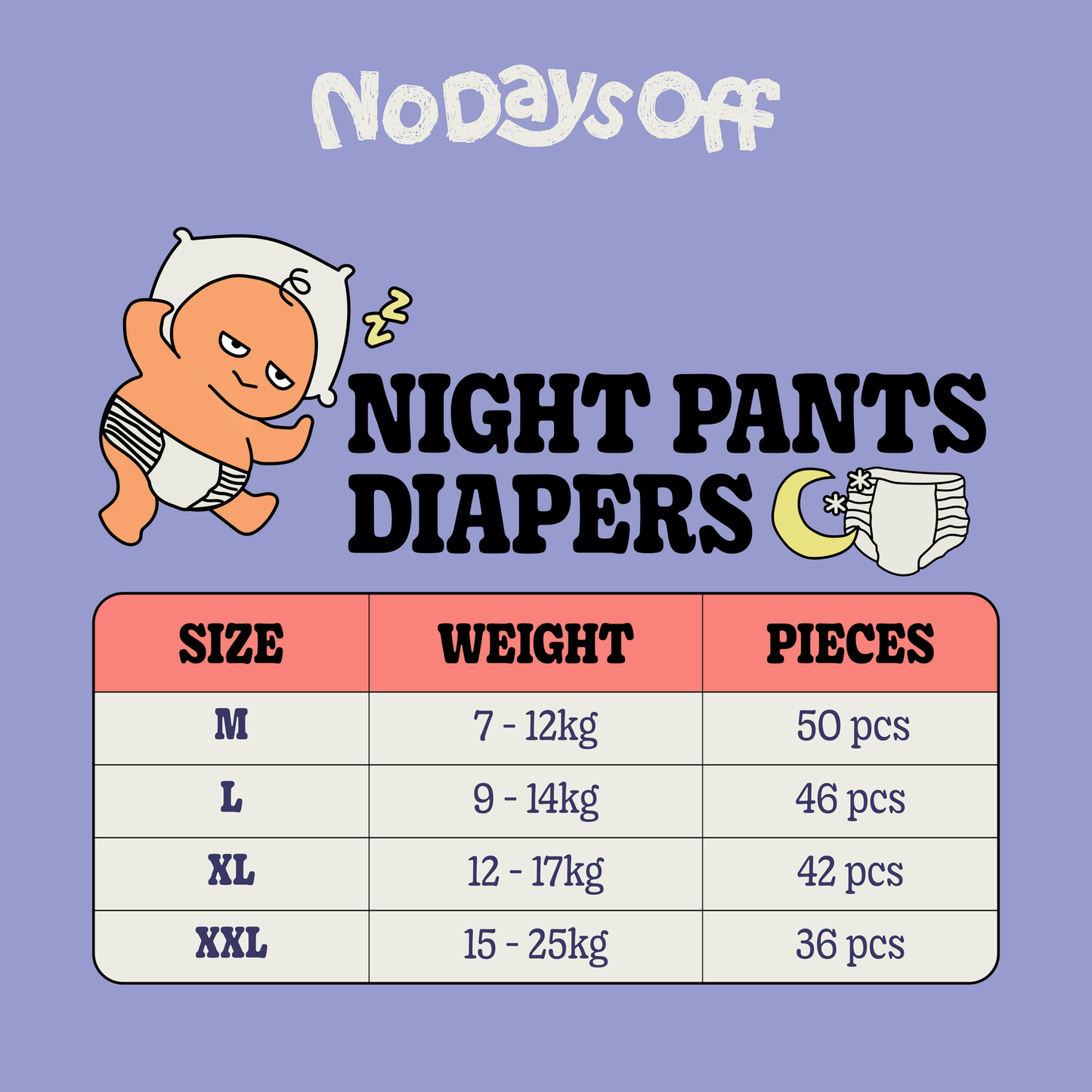 Anti-Rash Overnight 🌙 Pants Diapers 🌽